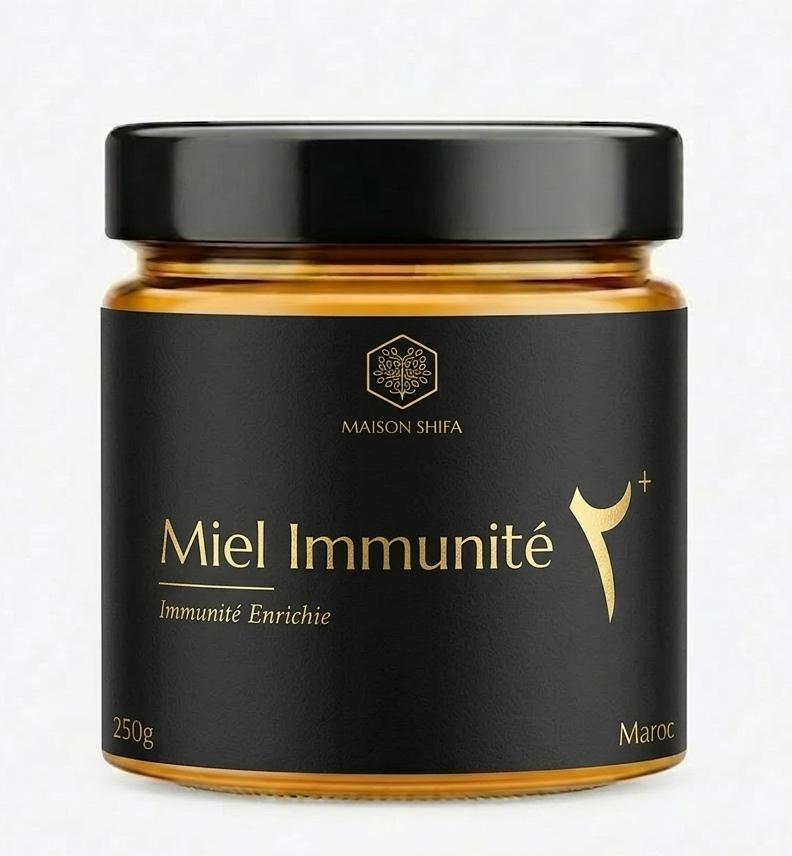 Miel Immunité<br>Nigelle Gelée Royale & Propolis Maison Shifa